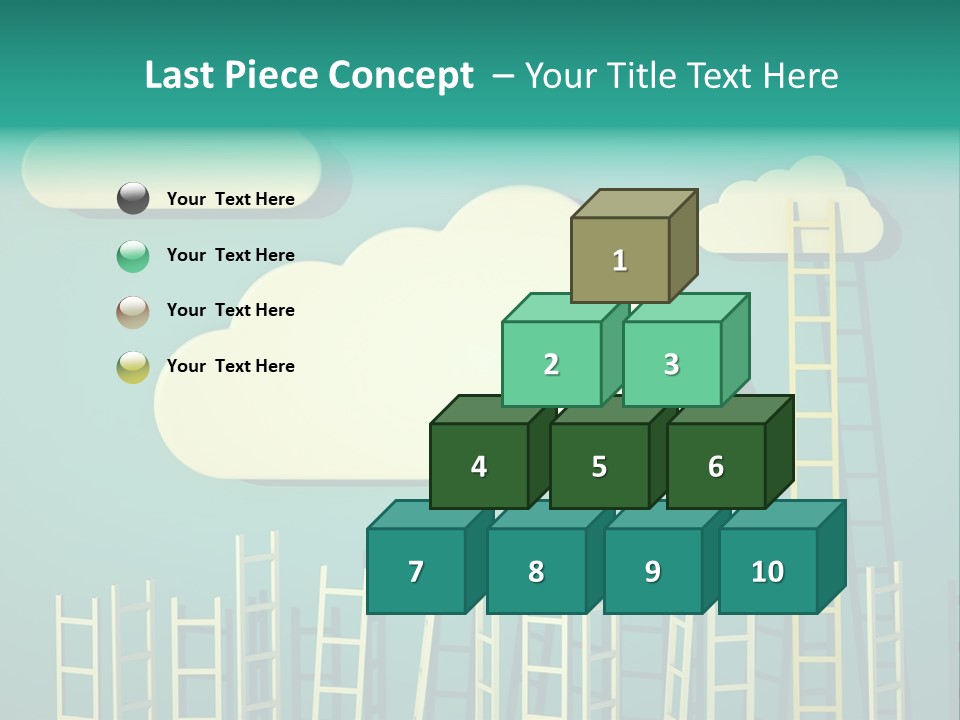 Climb Development Shape PowerPoint Template