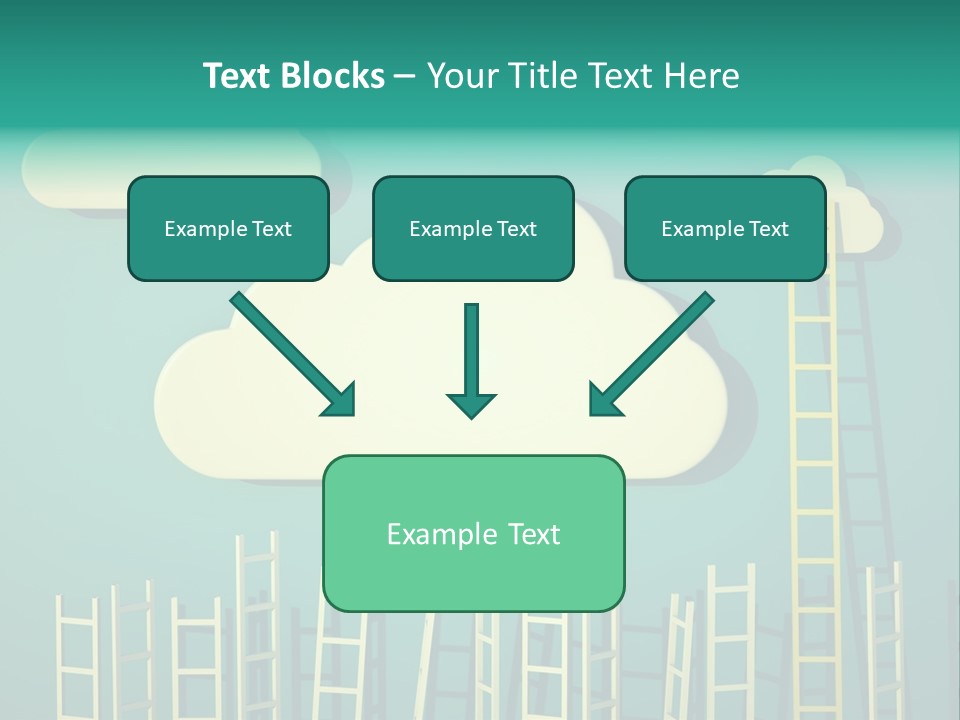 Climb Development Shape PowerPoint Template