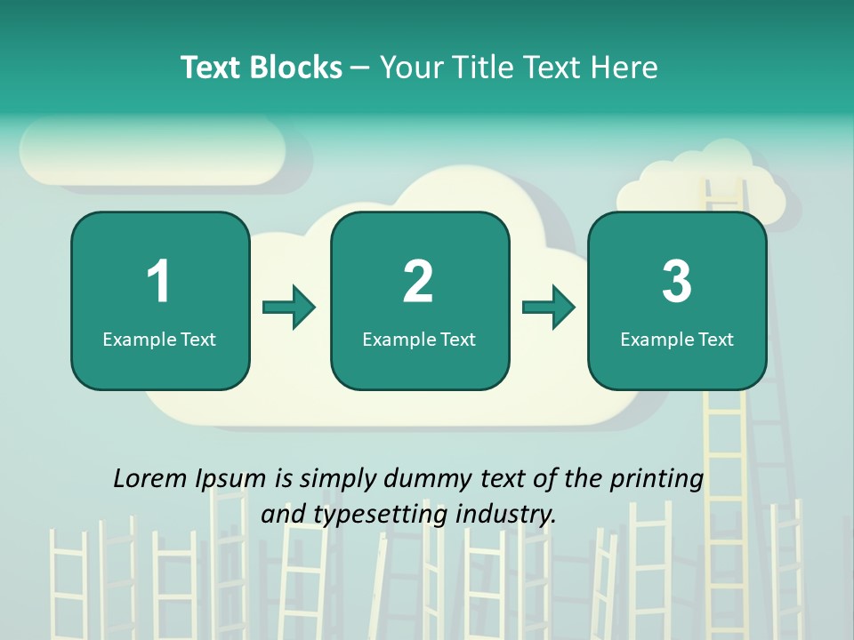 Climb Development Shape PowerPoint Template