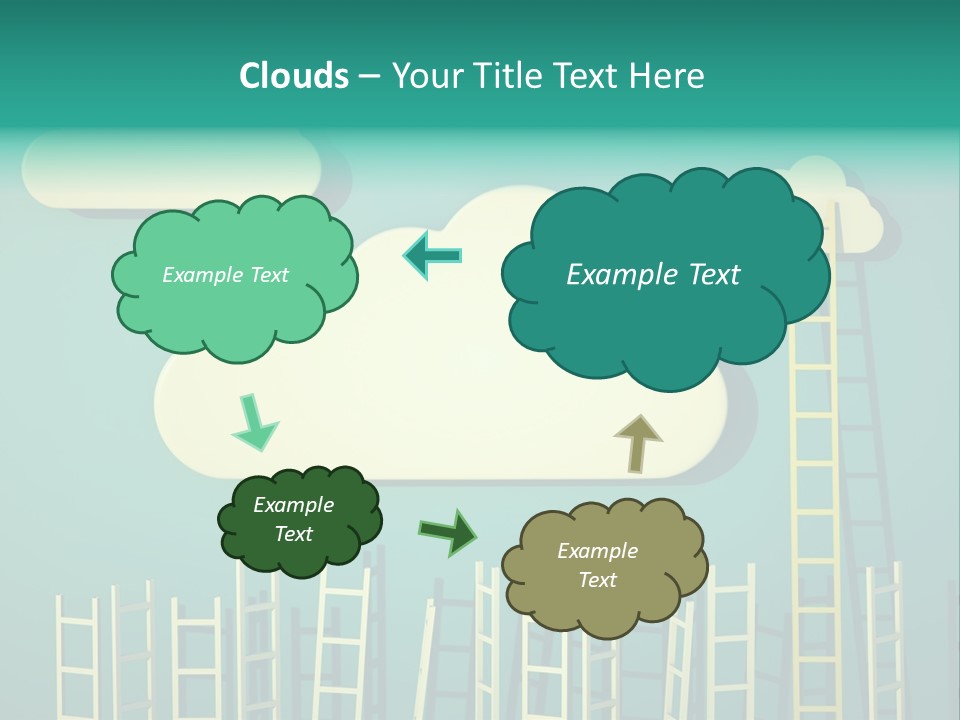 Climb Development Shape PowerPoint Template