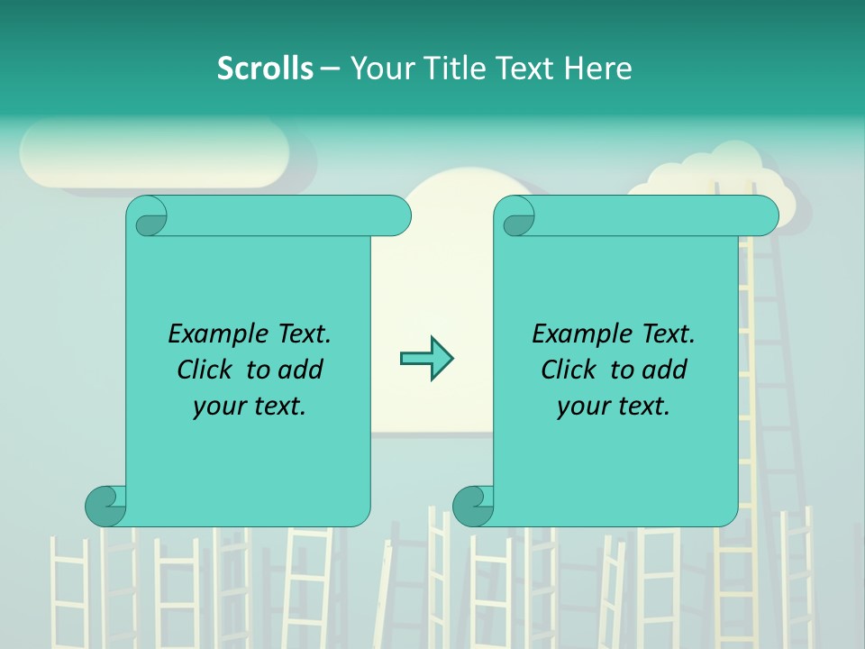 Climb Development Shape PowerPoint Template