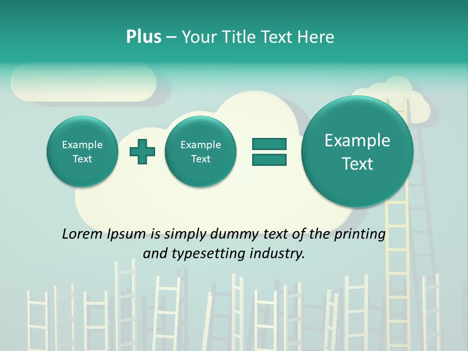 Climb Development Shape PowerPoint Template