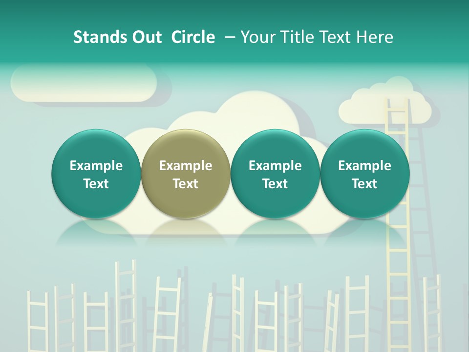 Climb Development Shape PowerPoint Template