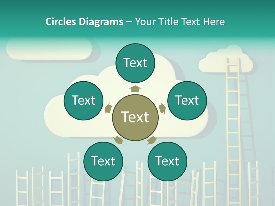 Climb Development Shape PowerPoint Template
