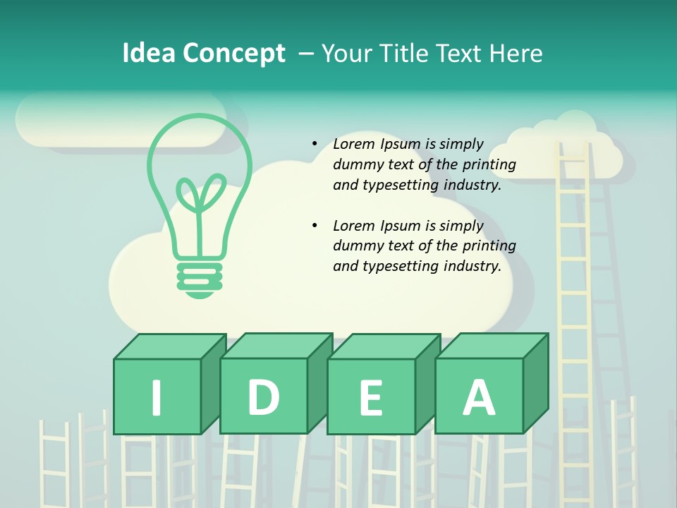 Climb Development Shape PowerPoint Template