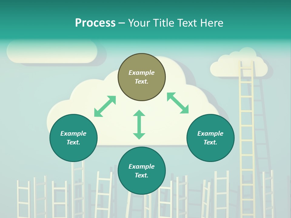 Climb Development Shape PowerPoint Template