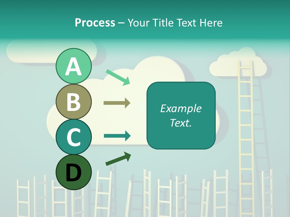 Climb Development Shape PowerPoint Template