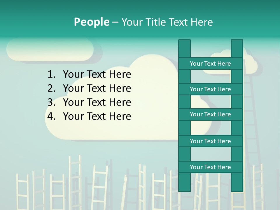 Climb Development Shape PowerPoint Template