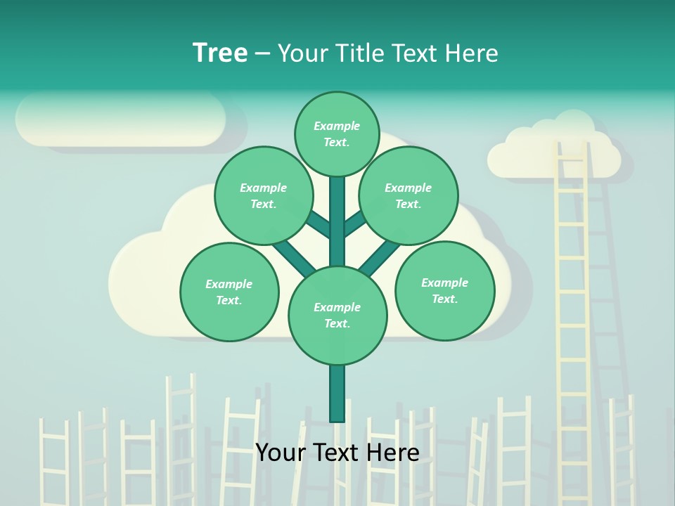 Climb Development Shape PowerPoint Template