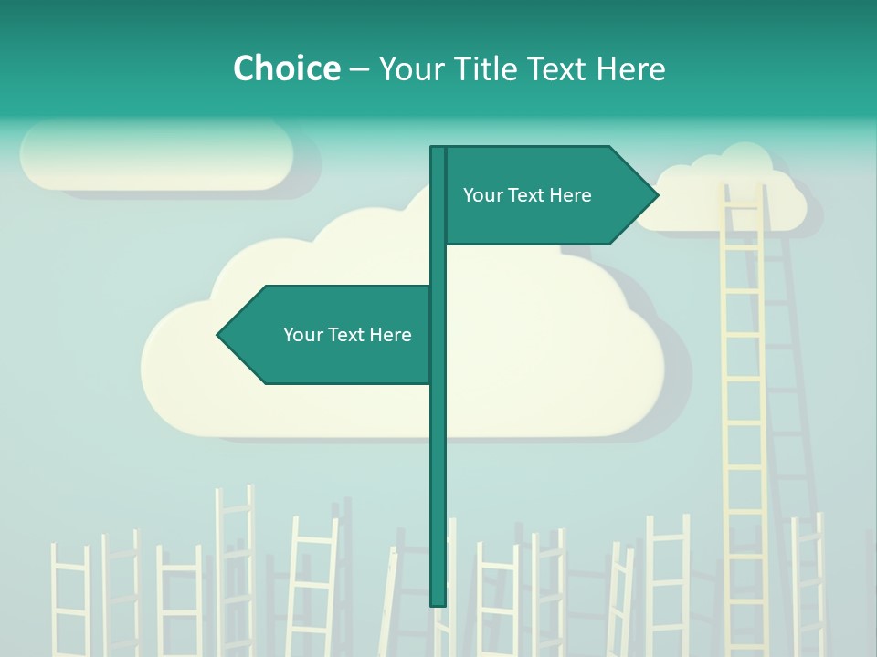 Climb Development Shape PowerPoint Template