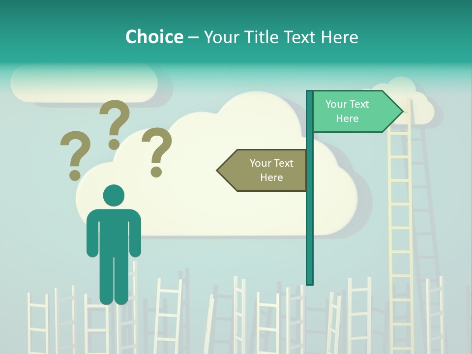 Climb Development Shape PowerPoint Template