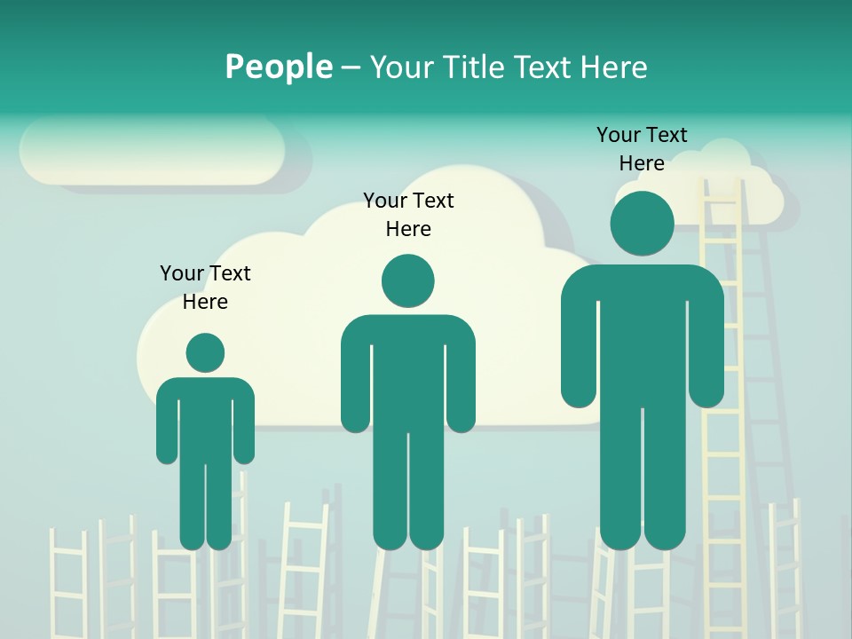 Climb Development Shape PowerPoint Template