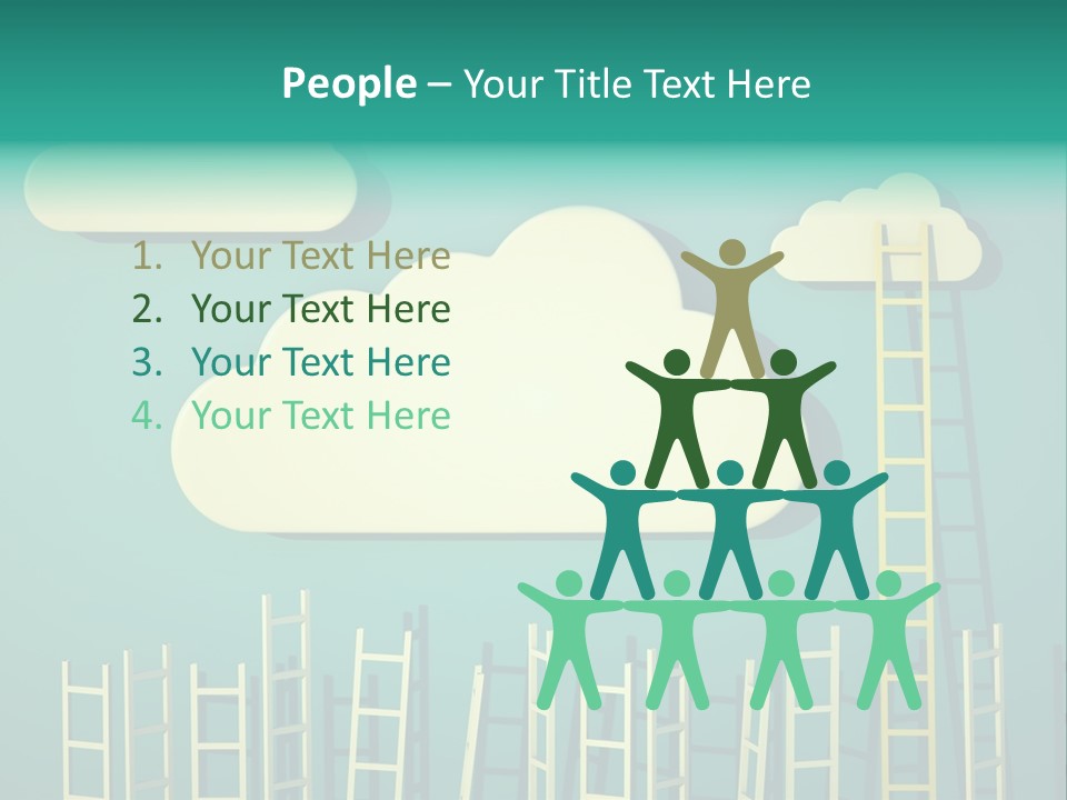 Climb Development Shape PowerPoint Template