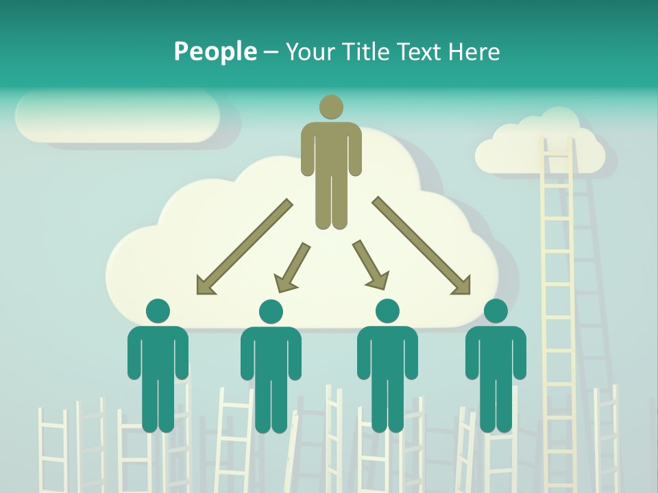 Climb Development Shape PowerPoint Template