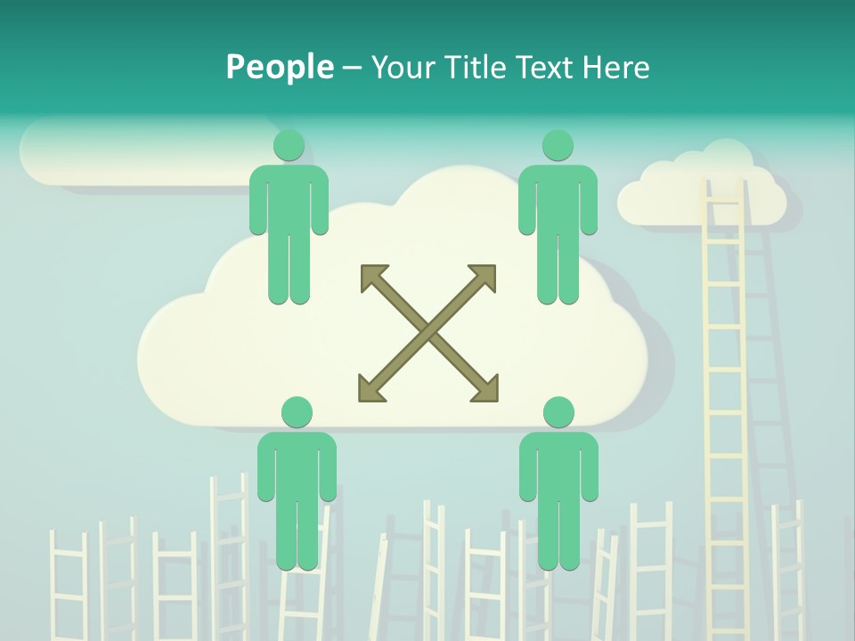 Climb Development Shape PowerPoint Template