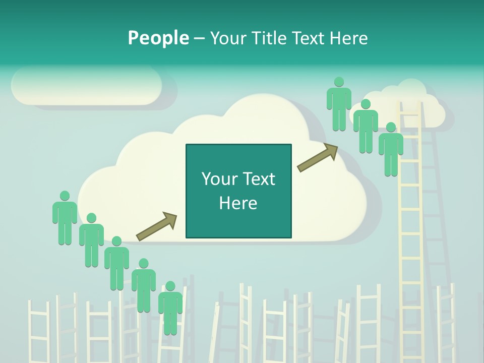 Climb Development Shape PowerPoint Template