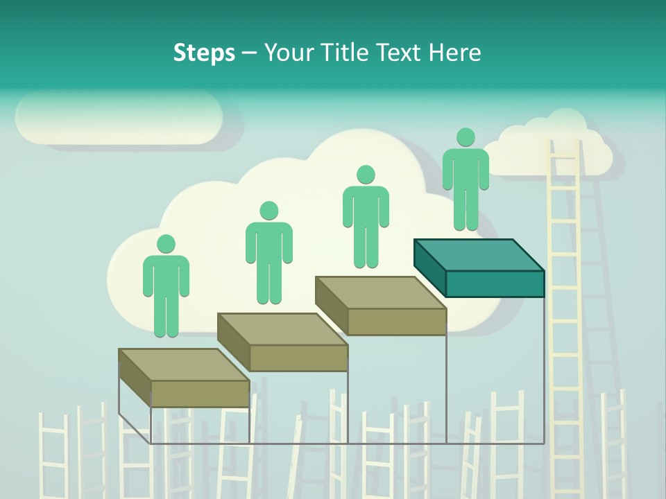 Climb Development Shape PowerPoint Template