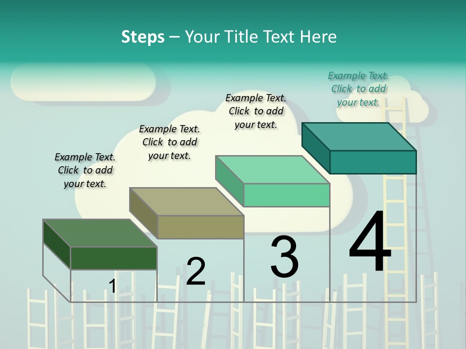 Climb Development Shape PowerPoint Template