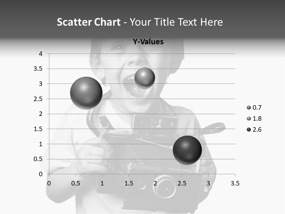 Caucasian Shutter Image PowerPoint Template