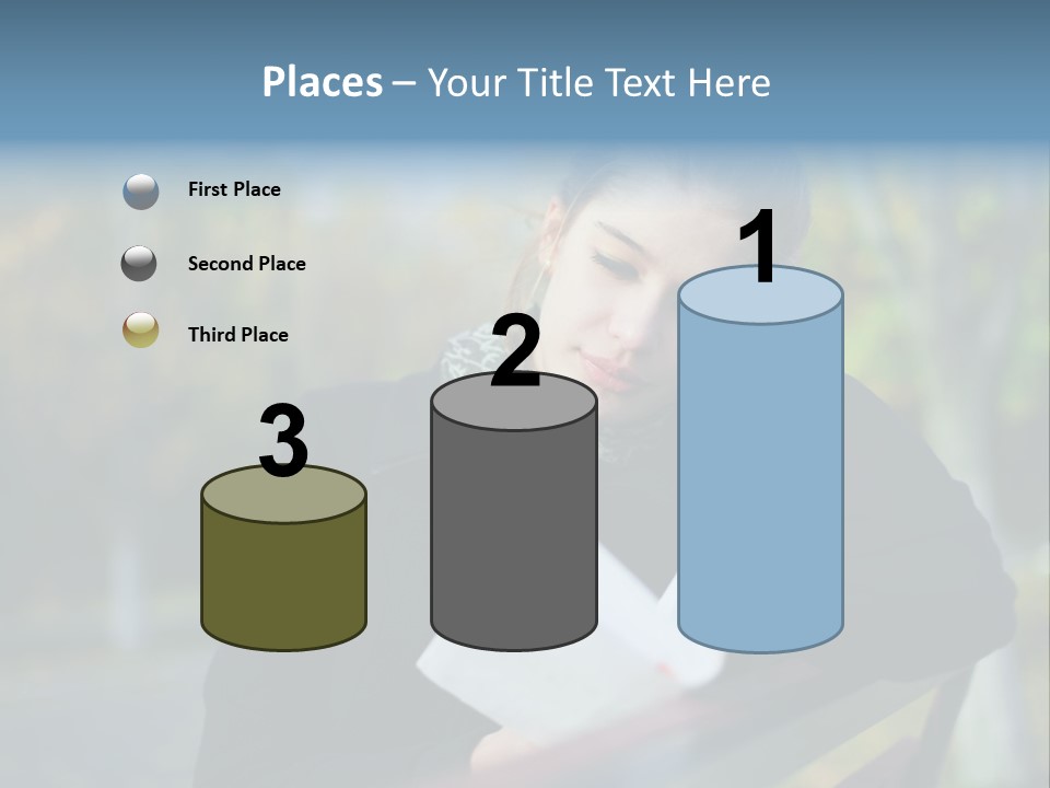 Caucasian Youth Model PowerPoint Template