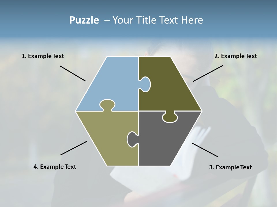 Caucasian Youth Model PowerPoint Template