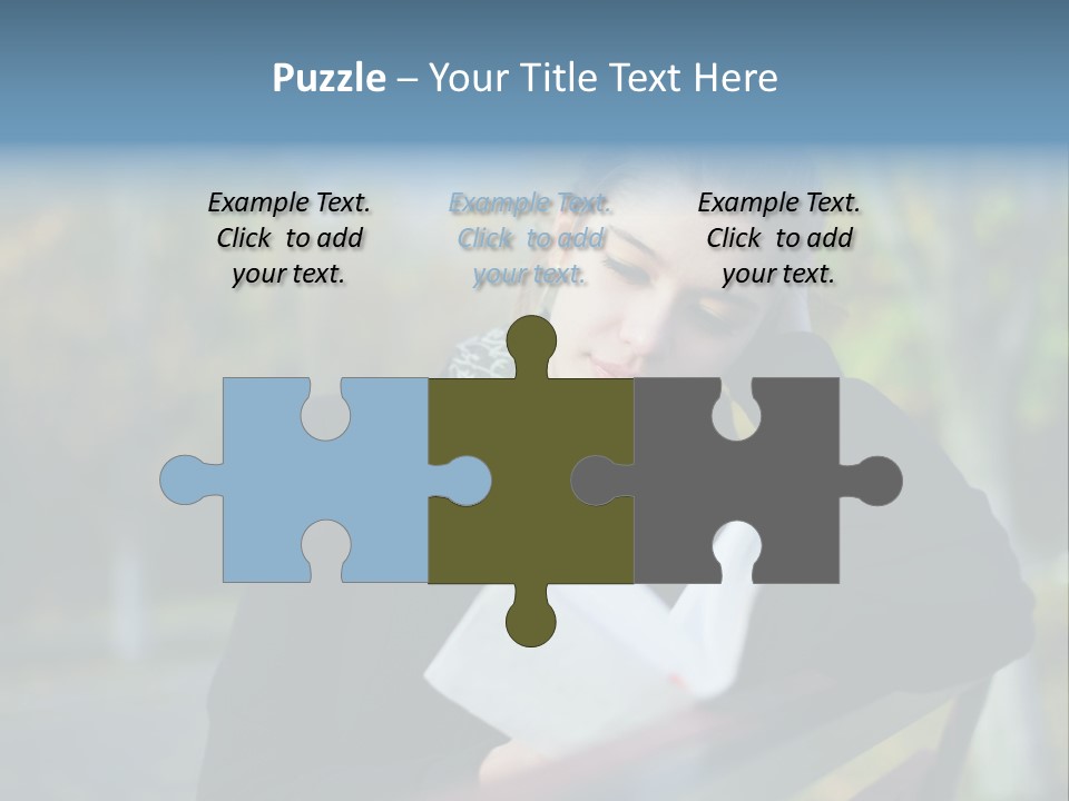 Caucasian Youth Model PowerPoint Template