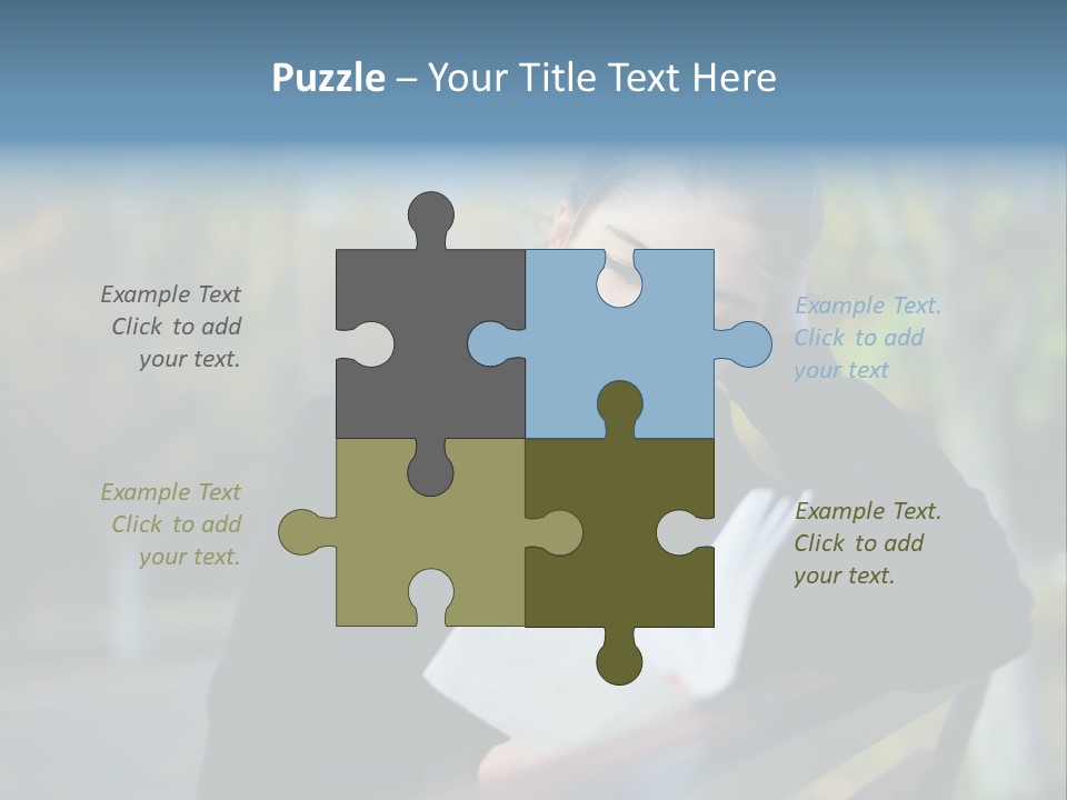 Caucasian Youth Model PowerPoint Template