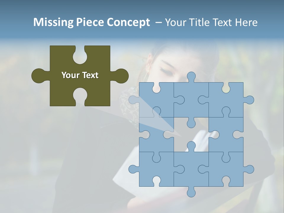 Caucasian Youth Model PowerPoint Template