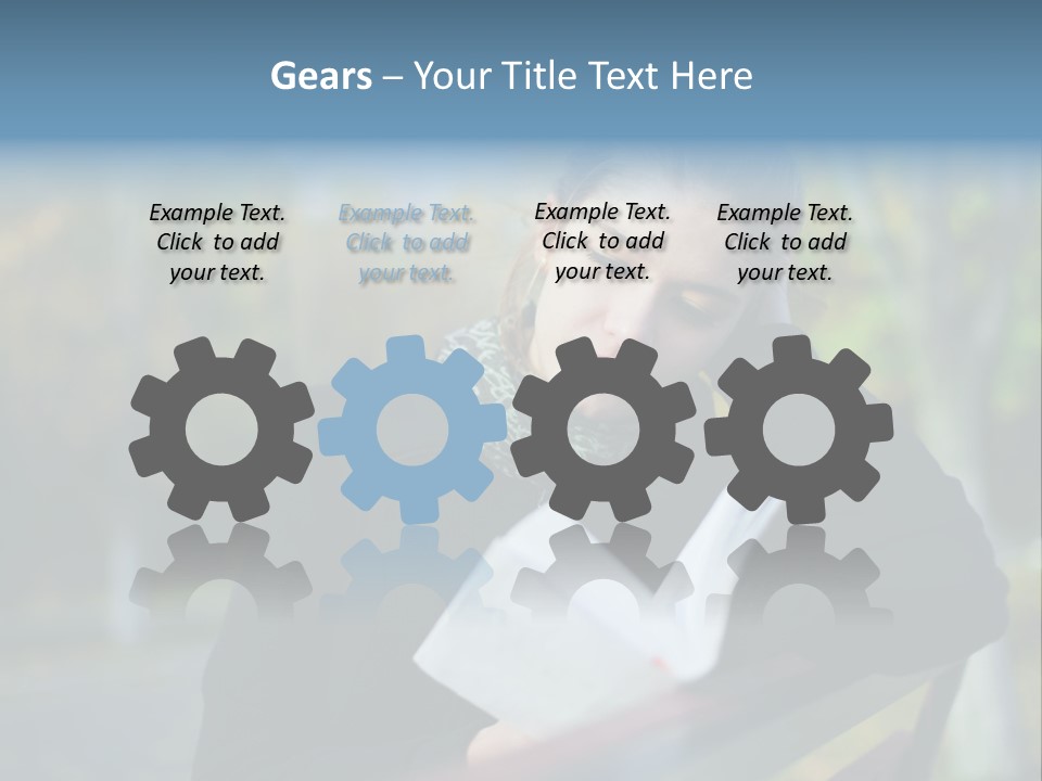 Caucasian Youth Model PowerPoint Template