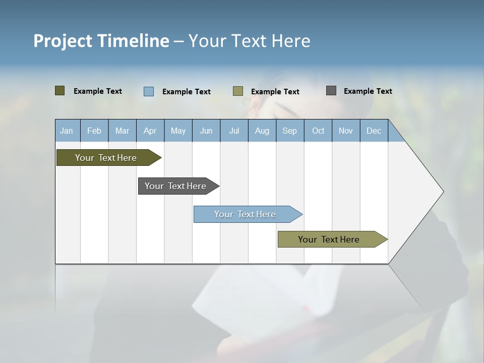 Caucasian Youth Model PowerPoint Template