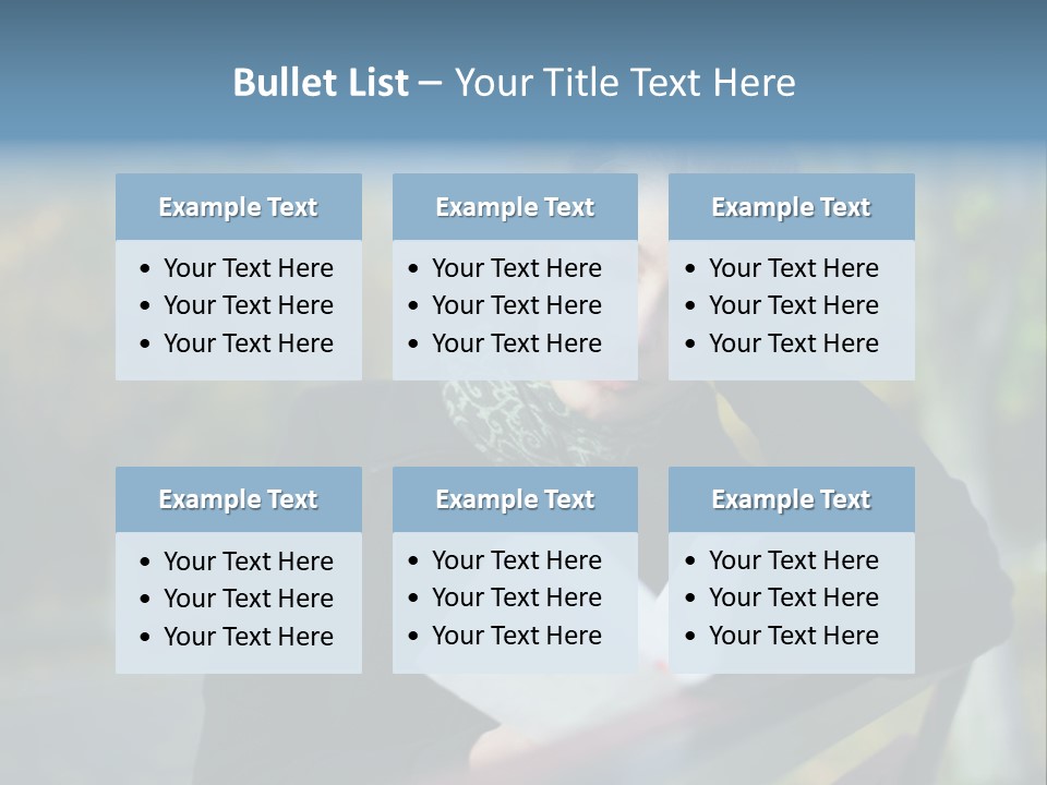 Caucasian Youth Model PowerPoint Template