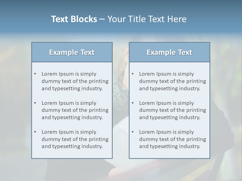 Caucasian Youth Model PowerPoint Template