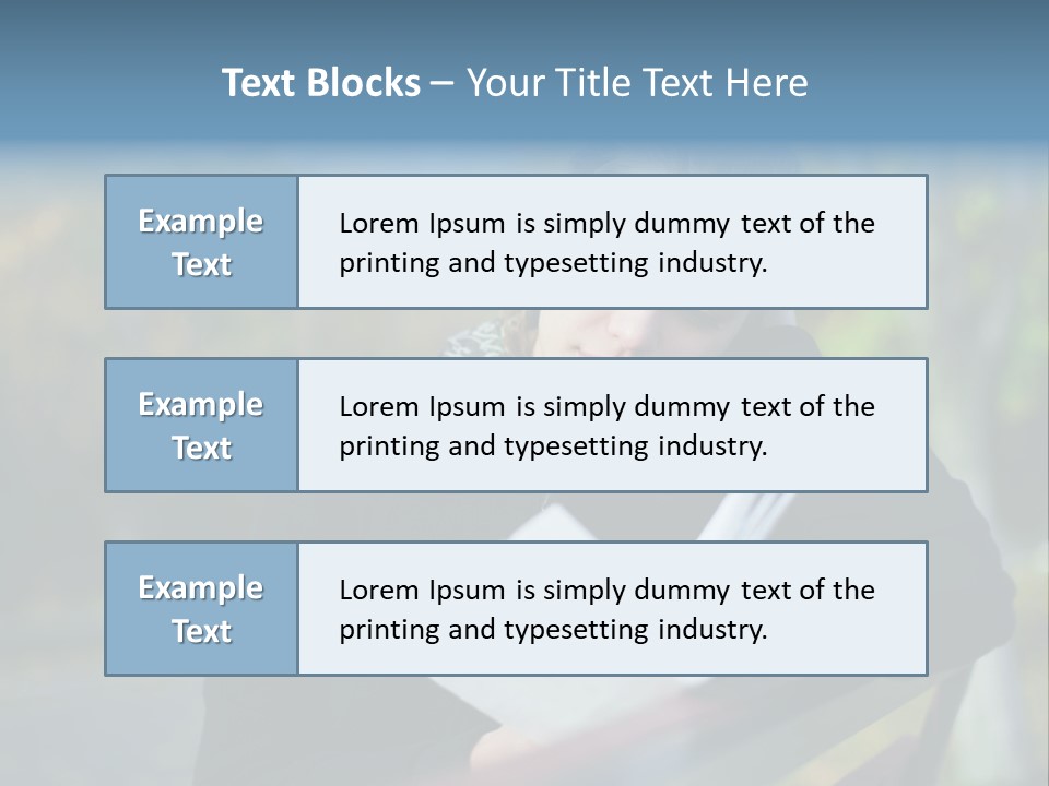 Caucasian Youth Model PowerPoint Template