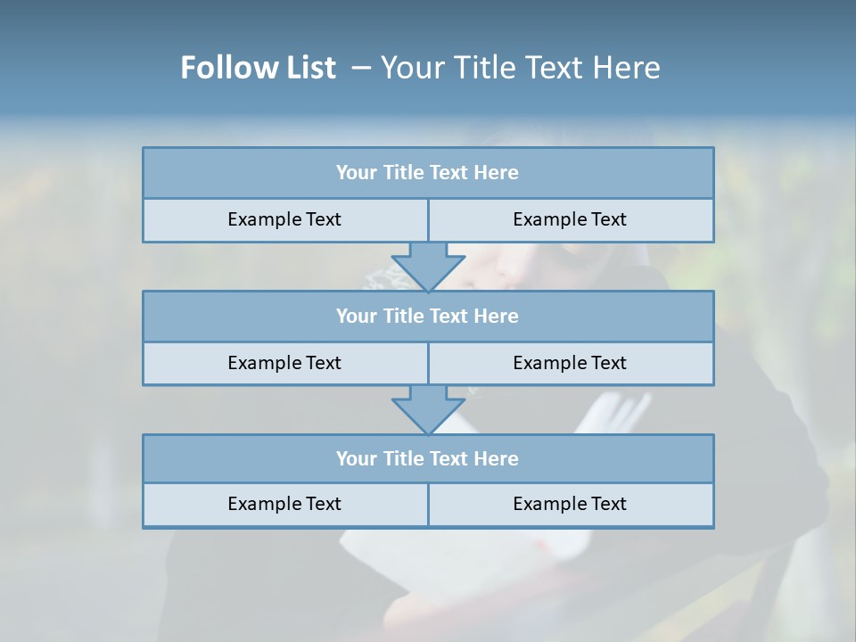 Caucasian Youth Model PowerPoint Template