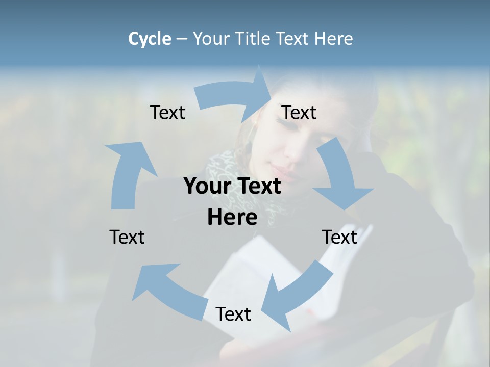 Caucasian Youth Model PowerPoint Template