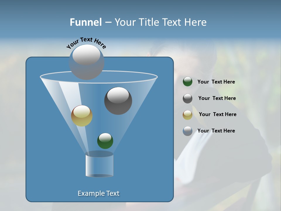 Caucasian Youth Model PowerPoint Template