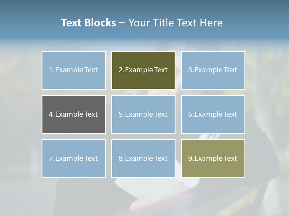 Caucasian Youth Model PowerPoint Template