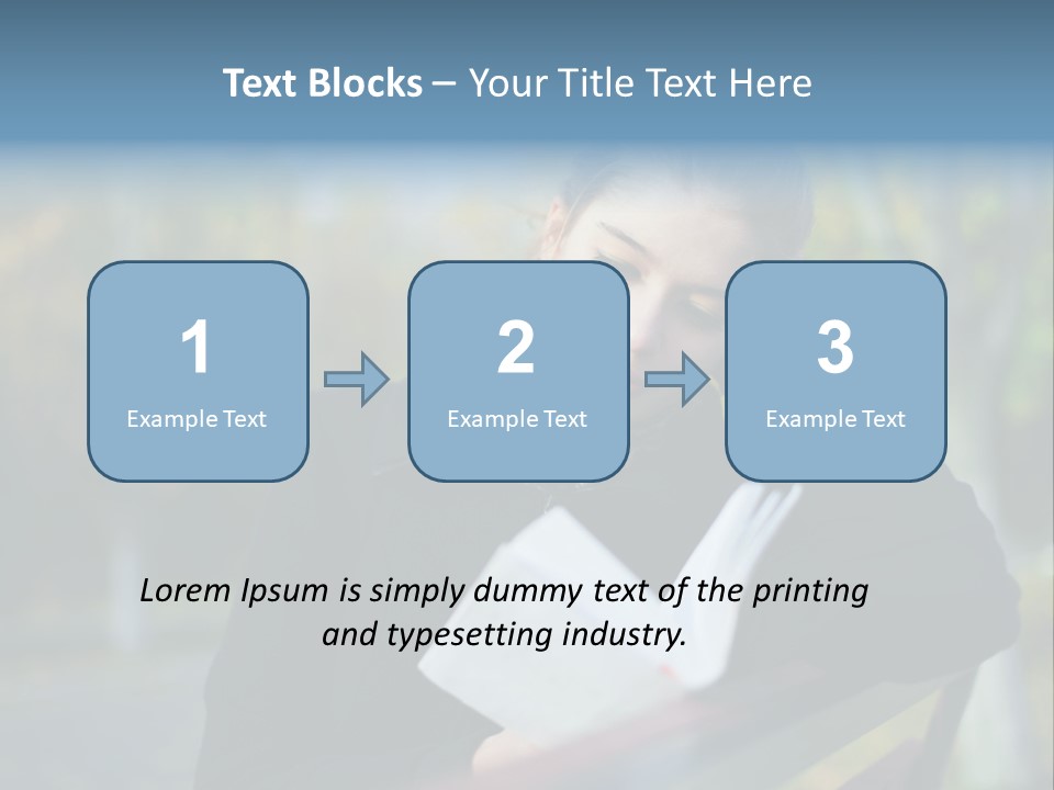 Caucasian Youth Model PowerPoint Template