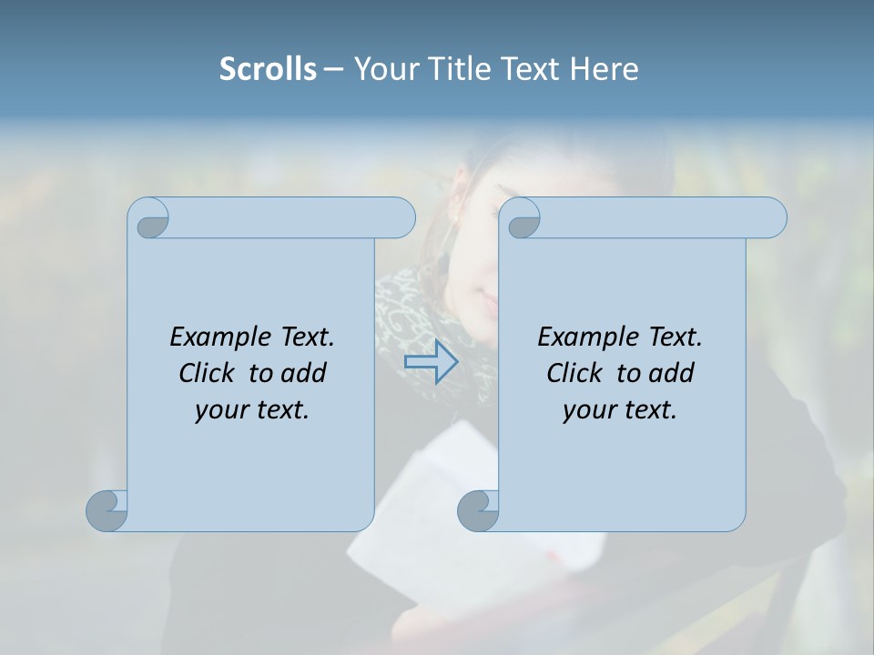 Caucasian Youth Model PowerPoint Template