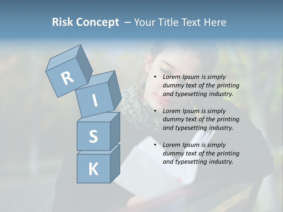 Caucasian Youth Model PowerPoint Template