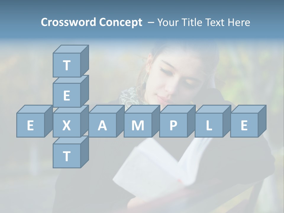 Caucasian Youth Model PowerPoint Template