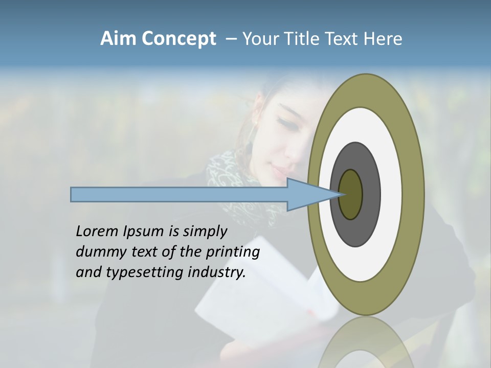 Caucasian Youth Model PowerPoint Template