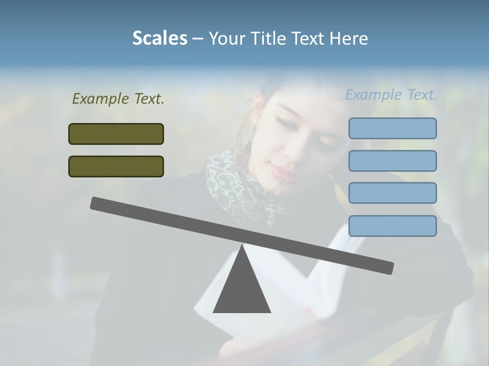 Caucasian Youth Model PowerPoint Template