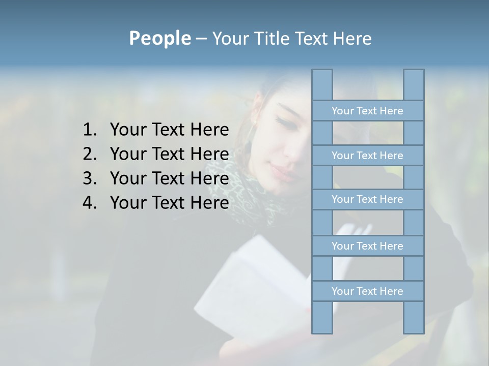 Caucasian Youth Model PowerPoint Template