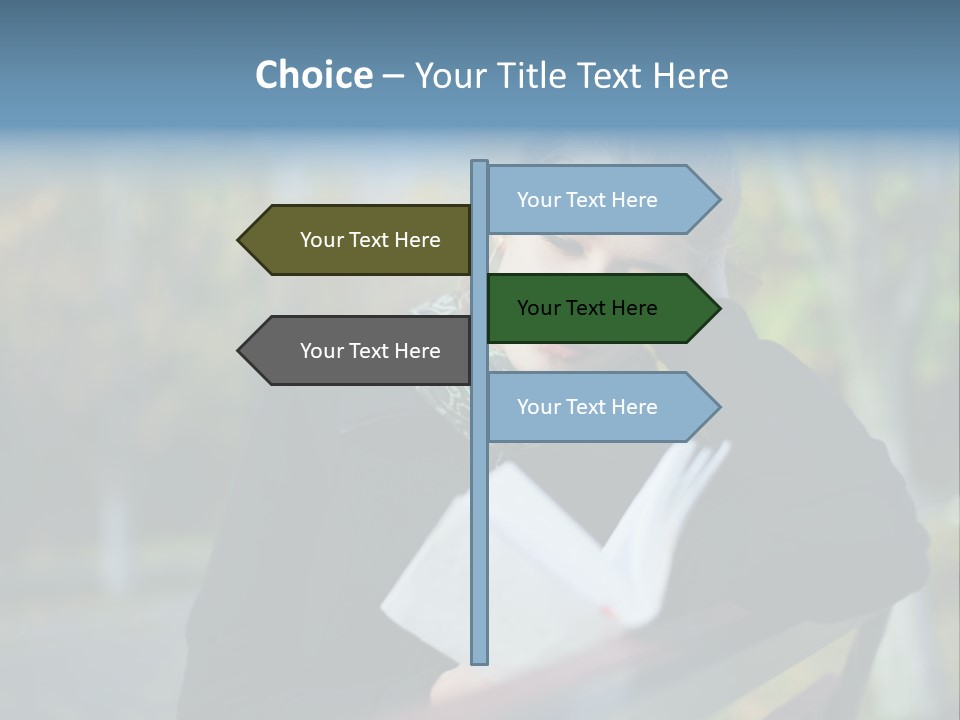 Caucasian Youth Model PowerPoint Template