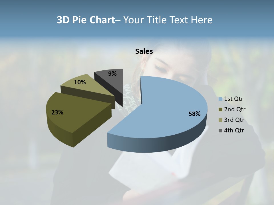 Caucasian Youth Model PowerPoint Template