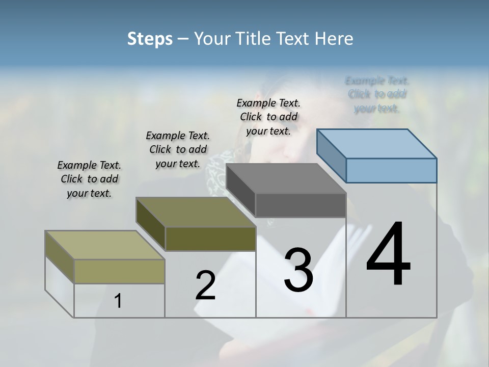 Caucasian Youth Model PowerPoint Template