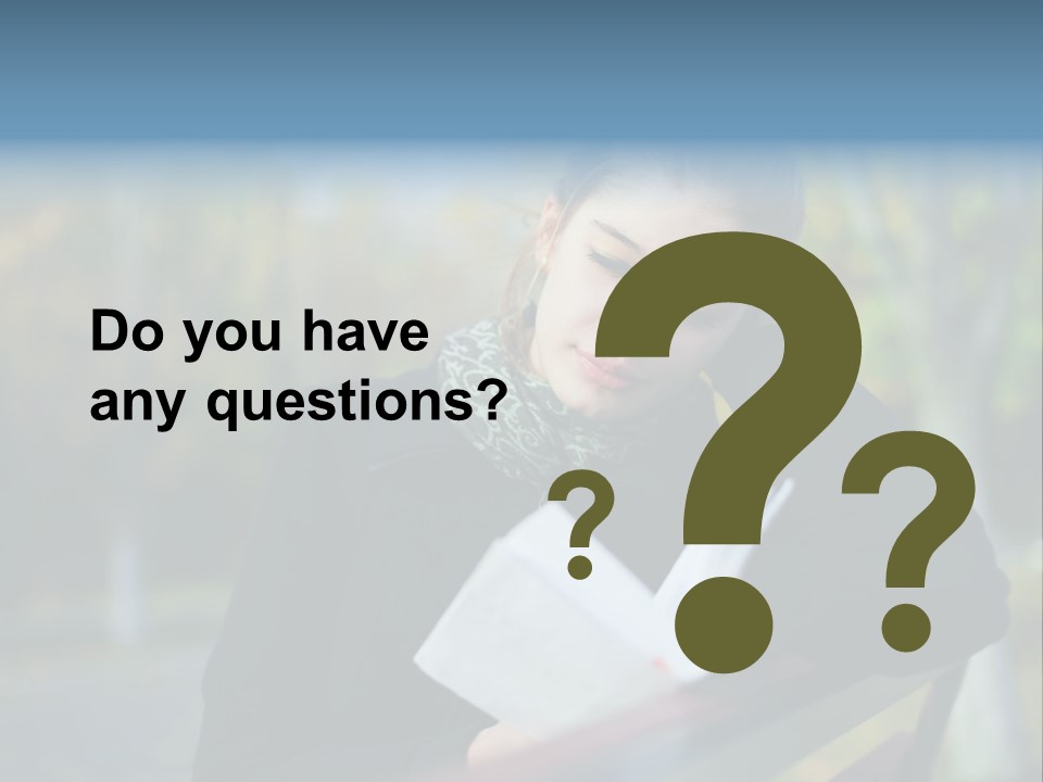 Caucasian Youth Model PowerPoint Template