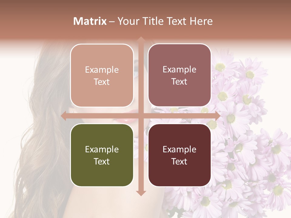 Horizontal Studio Woman PowerPoint Template