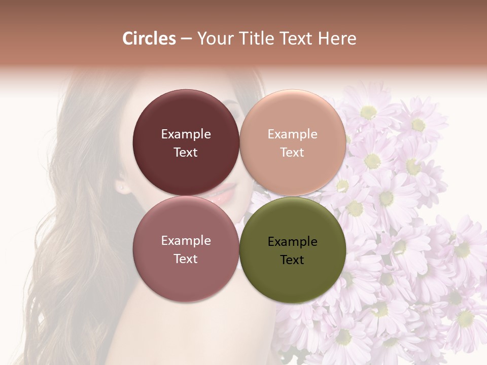 Horizontal Studio Woman PowerPoint Template